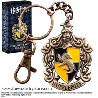 Harry Potter (The Noble Collection) Hufflepuff Crest Keychain / Sleutelhanger