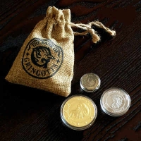 Gringott's Coins with Bag / Goudgrijp Munten met Zakje