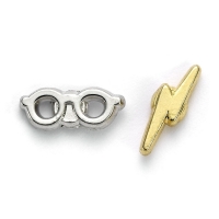 Harry Potter: Lightning  Bolt and Glasses Stud Earrings / Oorbellen