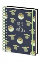 Star Wars The Mandalorian: The Child (Baby Yoda) - Snacks and Naps A5 Notebook / Notitieboek