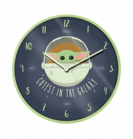 Star Wars The Mandalorian: The Child (Baby Yoda) Clock / Klok (10 inch)