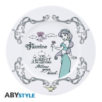 Disney Princesses: Jasmine, Snow White, Cinderella & Ariel Plate Set / Borden Set (4-pack)