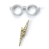 Harry Potter: Glasses & Lightning Bolt Pin Badge