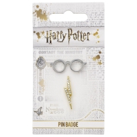 Harry Potter: Glasses & Lightning Bolt Pin Badge