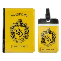 Harry Potter: Hufflepuff Passport Case & Luggage Tag / Paspoort Hoesje & Bagagelabel