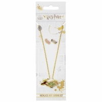 Harry Potter Honeydukes Logo Necklace and Earring Set / ketting en Oorbellen Set