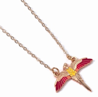 Harry Potter Rose Gold Plated Fawkes Necklace / Ketting