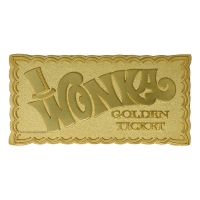 Willy Wonka and the Chocolate Factory Mini Golden Ticket Replica (Gold Plated)