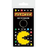 Pac-Man Rubber Keychain / Sleutelhanger