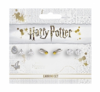Harry Potter: Deathly Hallows, Golden Snitch and Platform 9 3/4 Stud Earrings / Oorbellen