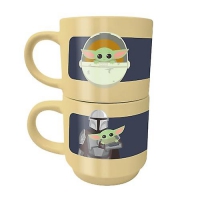 Star Wars, The Mandalorian: The Child (Grogu, Baby Yoda) Stackable Mug Set 2-pack)
