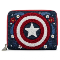 Marvel: Captain America  80th Anniversary Floral Shield Wallet / Portemonnee
