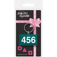 Squid Game: Number 456 Rubber Keychain / Sleutelhanger