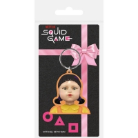 Squid Game: Doll Rubber Keychain / Sleutelhanger