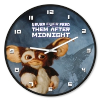 Gremlins: Never EVER Feed Them After Midnight (Gizmo) Clock / Klok (10 inch)