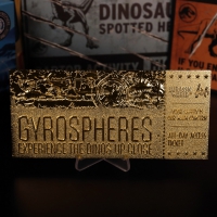 Jurassic World: Gyrosphere Ticket Ticket Replica (24k gold)