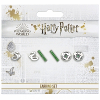 Harry Potter: Slytherin Stud Earrings / Oorbellen (3-pack)