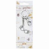 Harry Potter: Luna Lovegood Glasses (silver) Keychain / Sleutelhanger