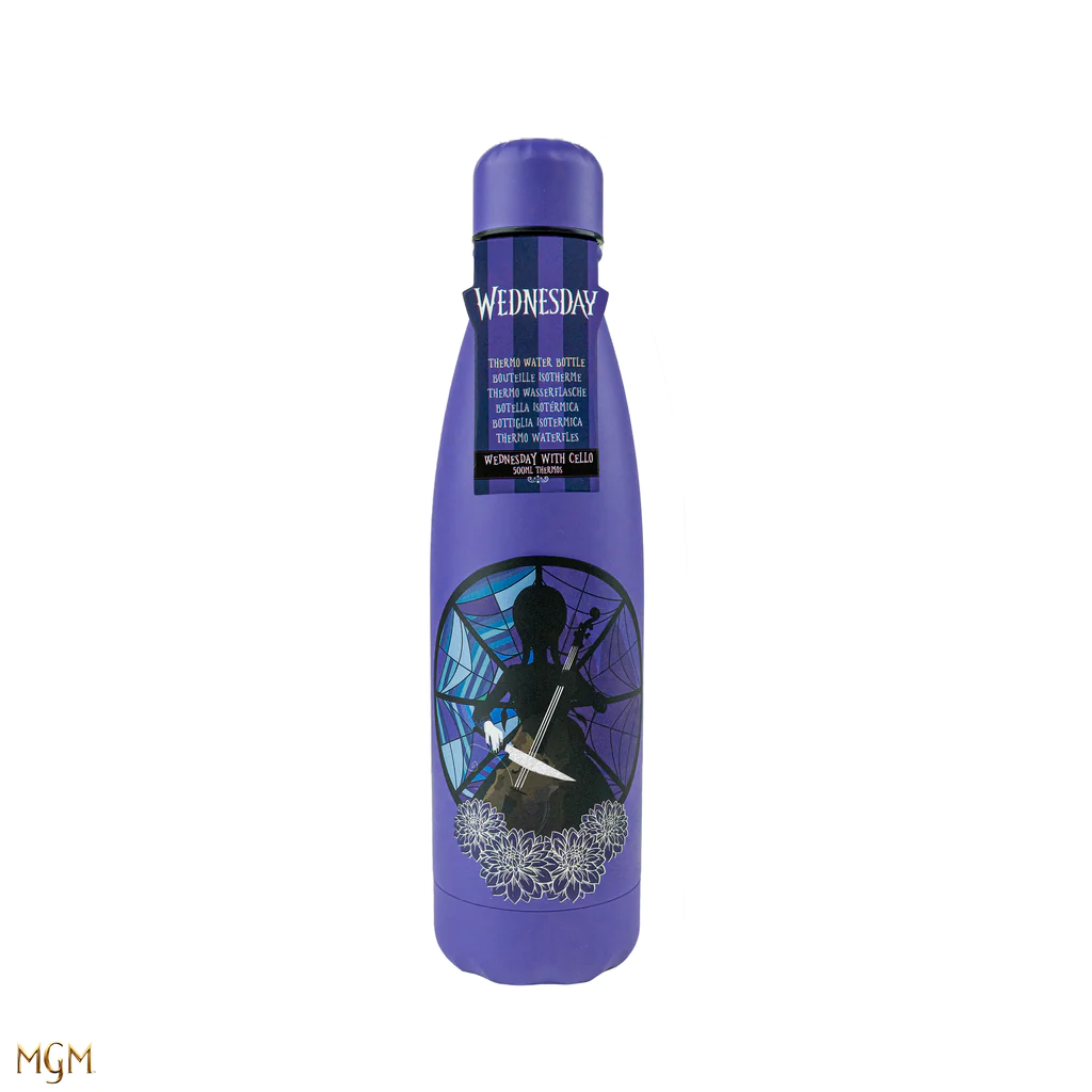 Wednesday: Wednesday with Cello Insulated Water Bottle / Waterfles (500ml)
