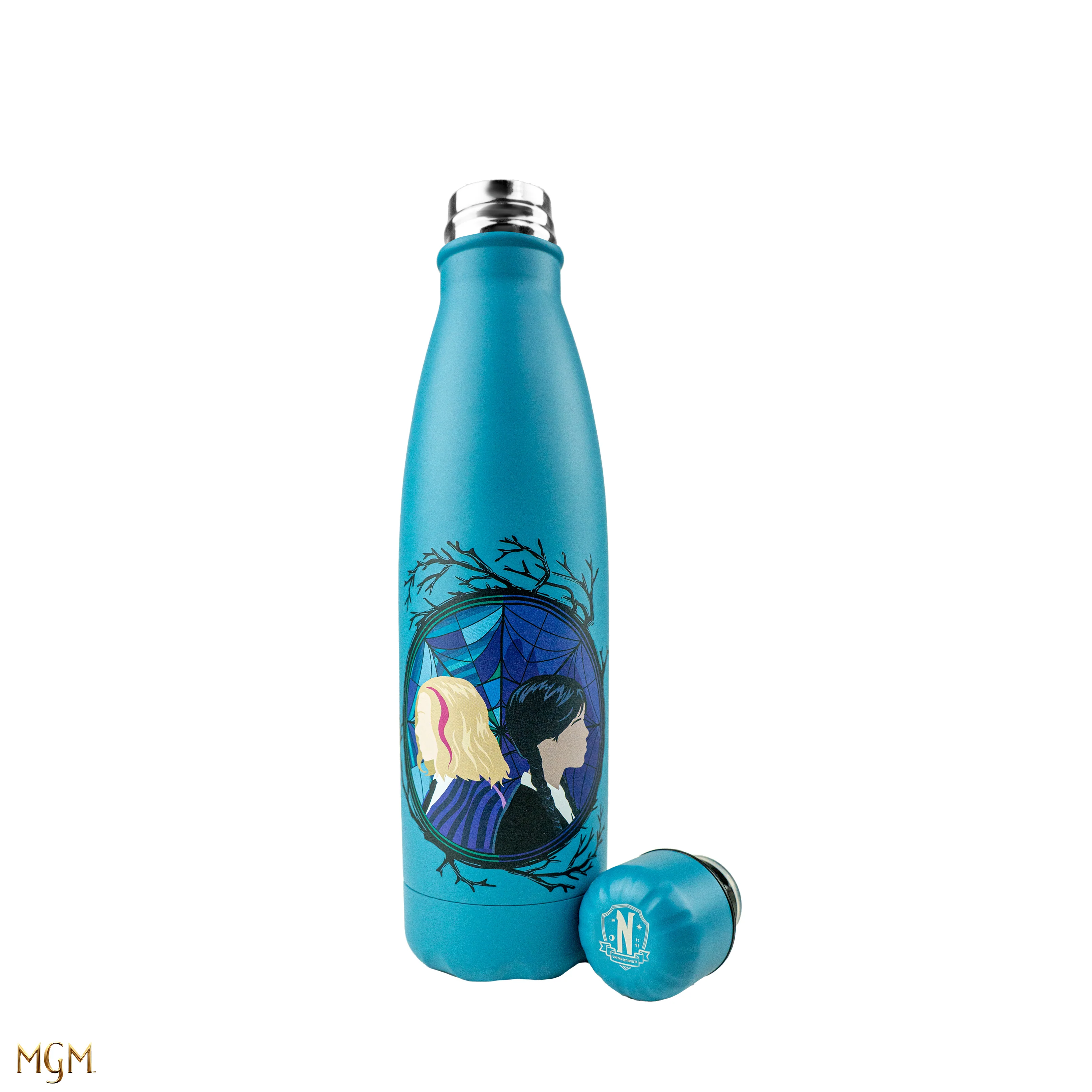 Wednesday: Wednesday & Enid  Insulated Water Bottle / Waterfles (500ml)