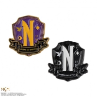 Wednesday: Nevermore Academy Pin set of 2