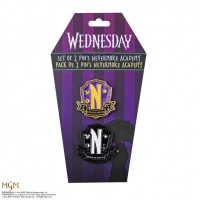 Wednesday: Nevermore Academy Pin set of 2
