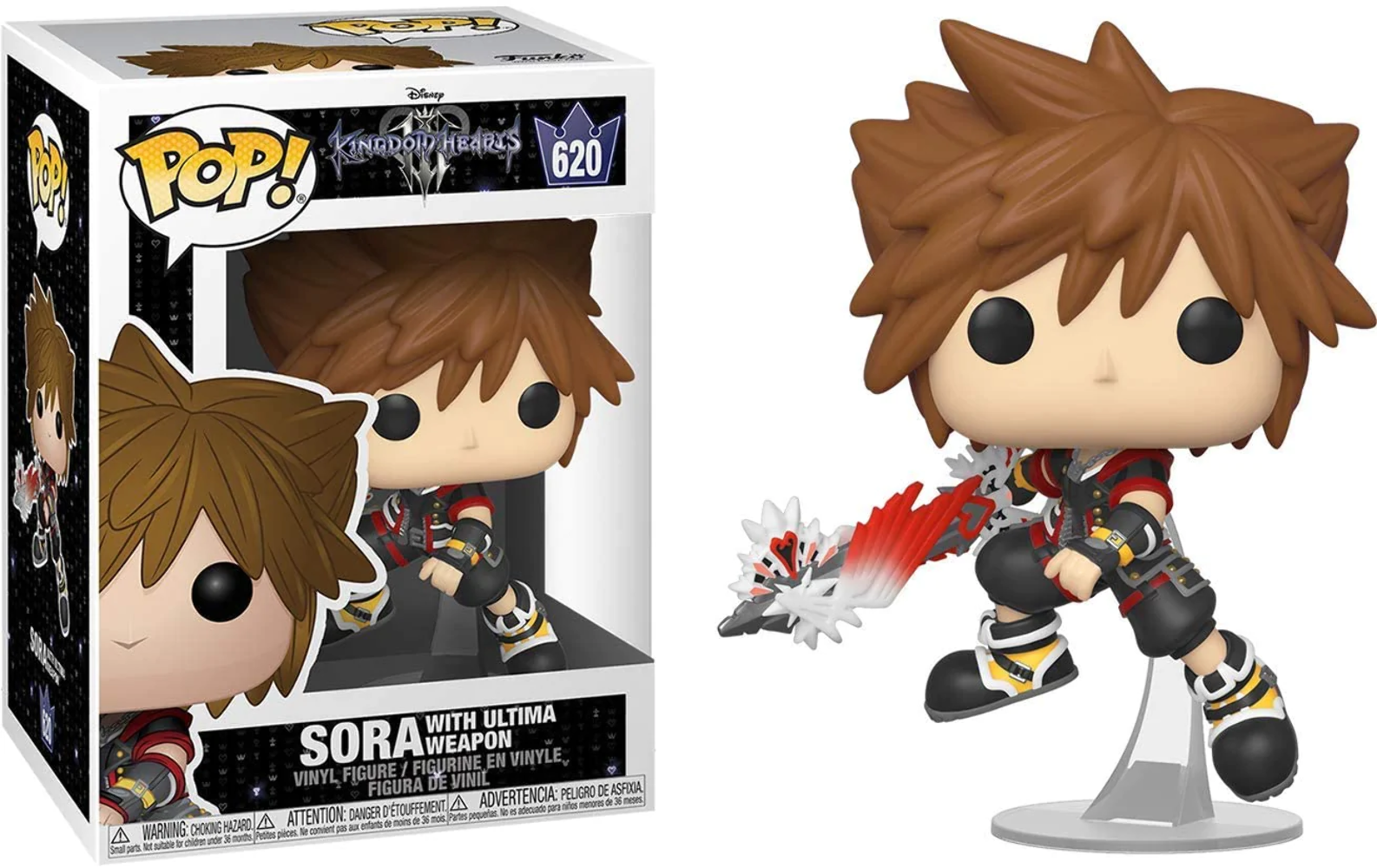 Funko Pop! Games: Kingdom Hearts III - Sora with Ultimate Weapon