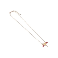 Harry Potter: Rose Gold Plated Fawkes Necklace / Ketting
