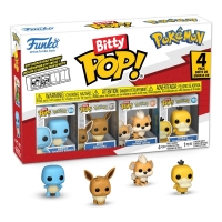 Bitty Pop! Pokémon: Squirtle, Eevee, Growlithe & Psyduck (4-pack)