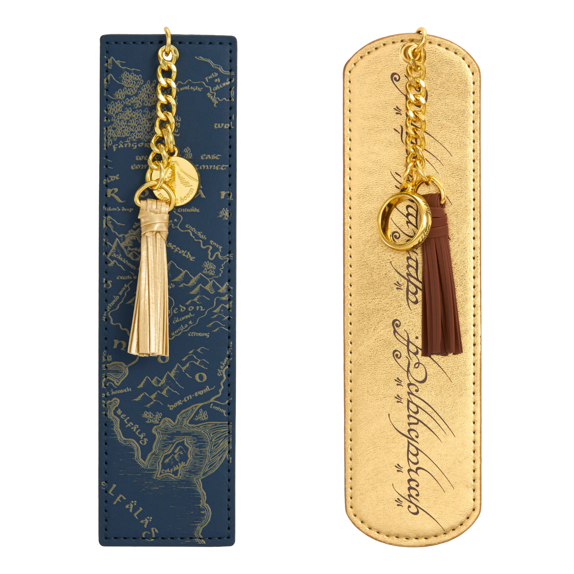 The Lord of the Rings: Middle- Earth Map & Elvish Script Bookmark Set (2-Pack)