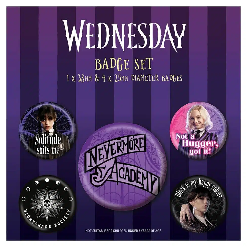 Wednesday: Nevermore Pack Buttons