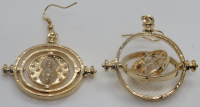 Time Turner Earrings Gold / Tijdsverdrijver Oorbellen Goud