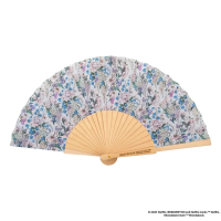 Bridgerton: Blue Floral Fan / Waaier