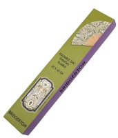 Bridgerton: Green Damask Floral  Fan / Waaier