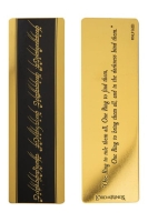 The Lord of the Rings: The One Ring Gold Metal Bookmark / Gouden Metalen Boekenlegger