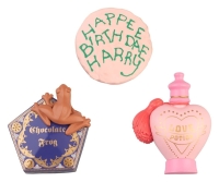 Harry Potter: Group 1 Set of 3 Magnets (Birthdaycake, Chocolate Frog & Love Potion)