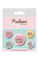 Pusheen (Hearts) Badge Pack Buttons